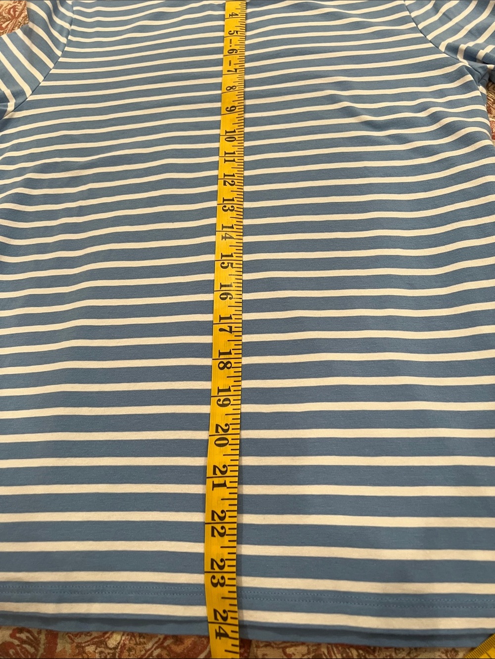 Alice Walk blue and white striped tee Small NWOT - Picture 4 of 6